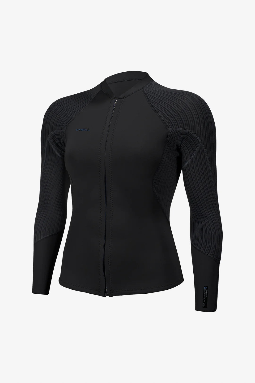 O'Neill Women's Hyperfreak 2mm Front Zip Jacket | BLK