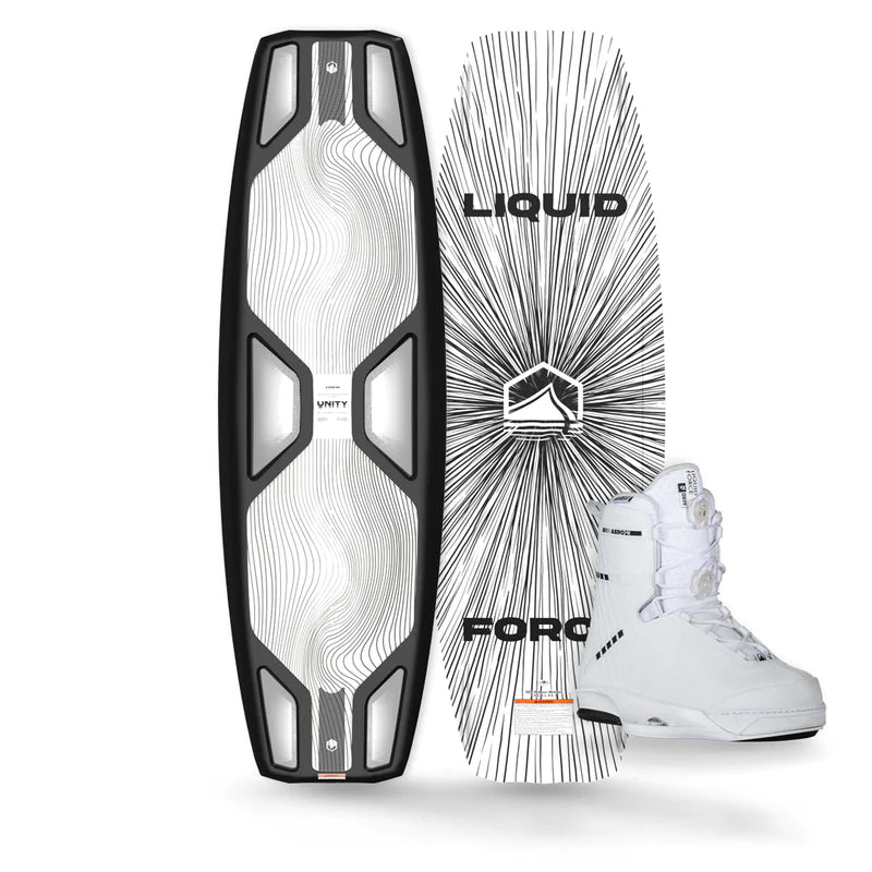 Liquid Force Unity Aero Wakeboard w/ Aero Wakeboard Boots Package