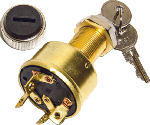 Sierra Ignition/Starter Switch 4 Position Brass 1-MP39070 2023
