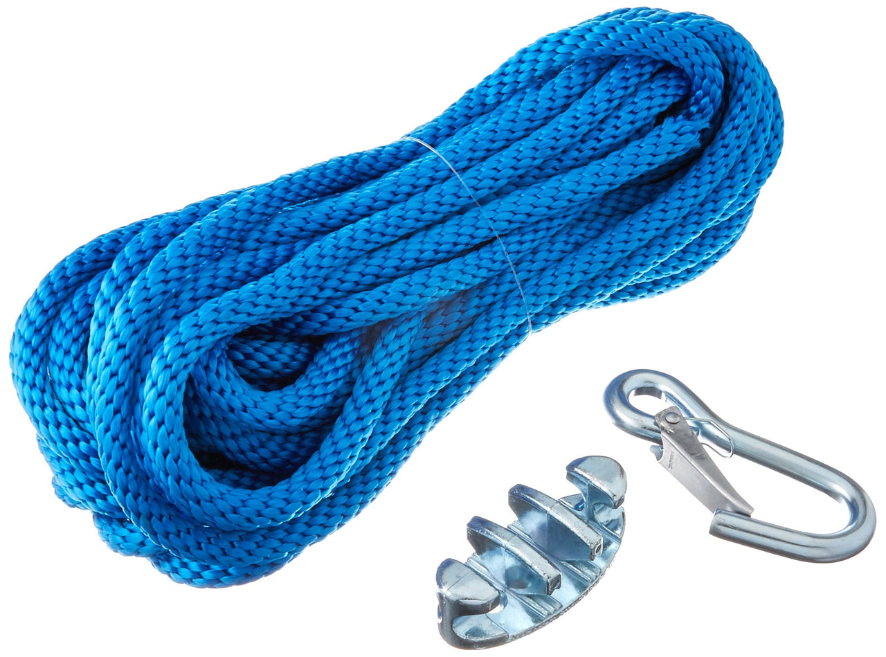 Panther Anchor Line Poly 3/8"x50ft w/Cleat & Snap Hook Blue 75-7000 | 24