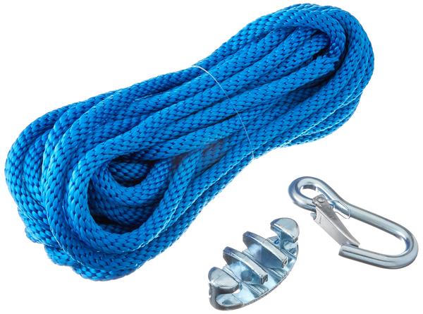 Panther Anchor Line Poly 3/8"x100ft w/Cleat & Snap Hook Blue 75-7010 | 24