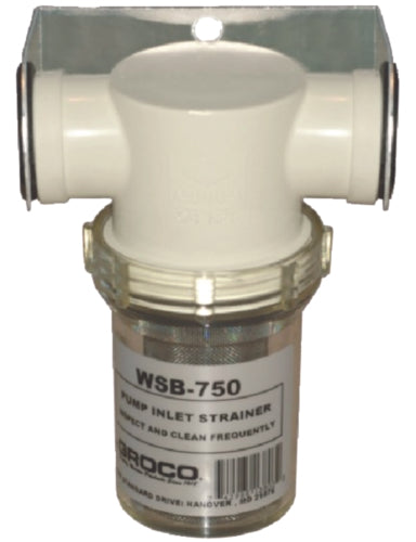 Groco Fresh Water Pump Strainer w/S/S Basket 3/4" NPT WSB-750 | 24