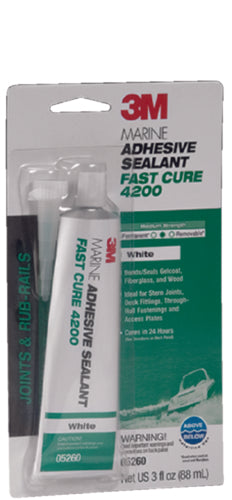 3M 4200 Fast Cure Adhesive/Sealant White 3oz 05260 | 24