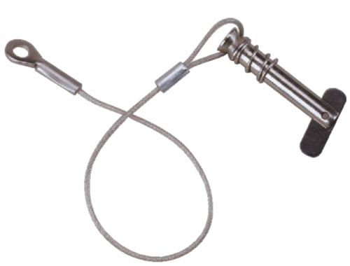 Attwood Bimini Tethered Spring-Loaded Clevis Pin 1/4" S/S Ea 66202-3