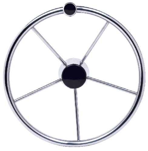 Seachoice Destroyer Steering Wheel w/Turning Knob 15" S/S 50-28541 | 2024