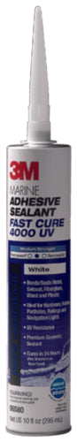 3M 4000UV Fast Cure Adhesive/Sealant White 10oz 06580 | 24