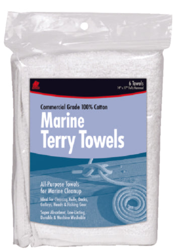 Buffalo Terry Towel Rags 14"x17" 6-Pak 60244 | 2024