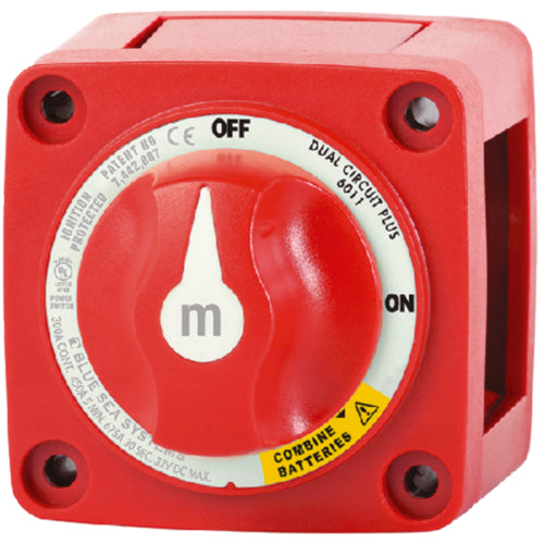 Blue Sea M-Series Dual Circuit Plus Mini Battery Switch On/Off 6011 |