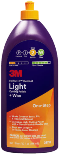 3M Perfect-It Gelcoat Light Cutting Compound/Wax 32oz 36110 | 24