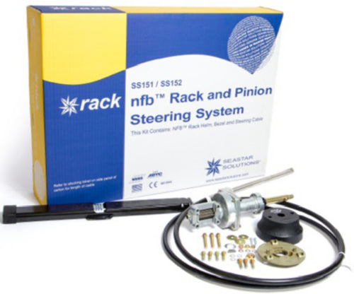 SeaStar No Feedback Rack & Pinion Steering Kit Single 16ft 1-SS15116 | 24
