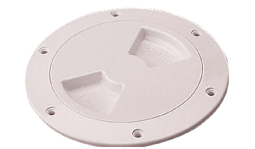 Seadog Deck Plate Quarter-Turn 4-1/2" White Smooth 336340-1 | 2024