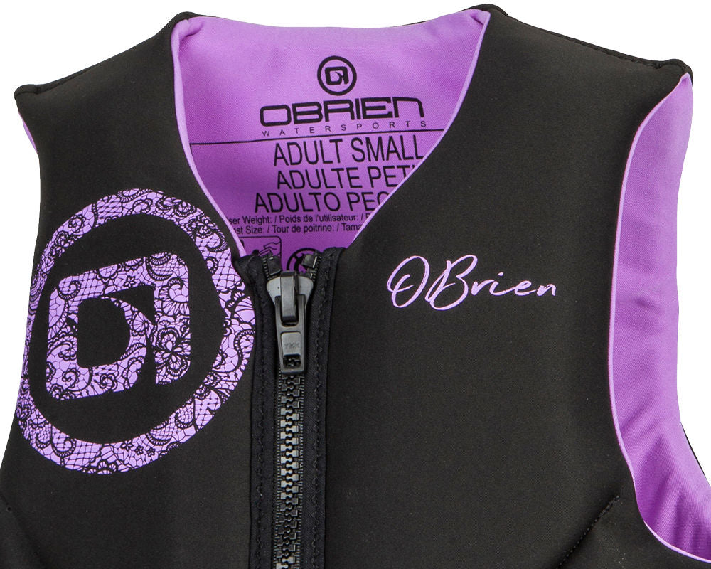 O'Brien Women's Traditional Neoprene CGA Vest - Purple/Black