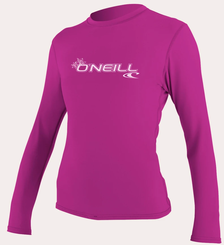 O'neill Women's Basic UPF 50+ L/S Sun Shirt Fox Pink | 2020
