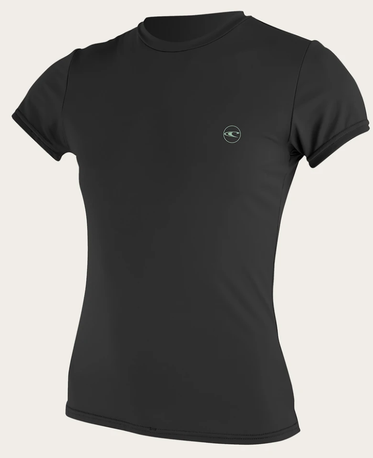 O'neill Women's Basic Skins UPF 30+ S/S Sun Shirt BLK | 2020