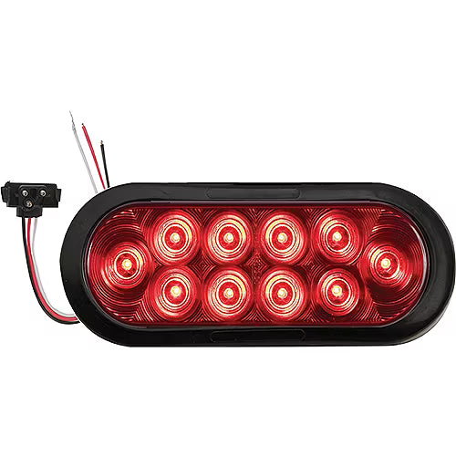 Optronics LED Oval Sealed Grommet Stop/Turn/Tail Trailer Light STL-72RK | 26