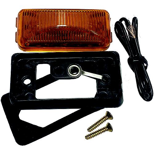 Anderson Clearance & Side Marker Light Amber/Black V203BKA | S2