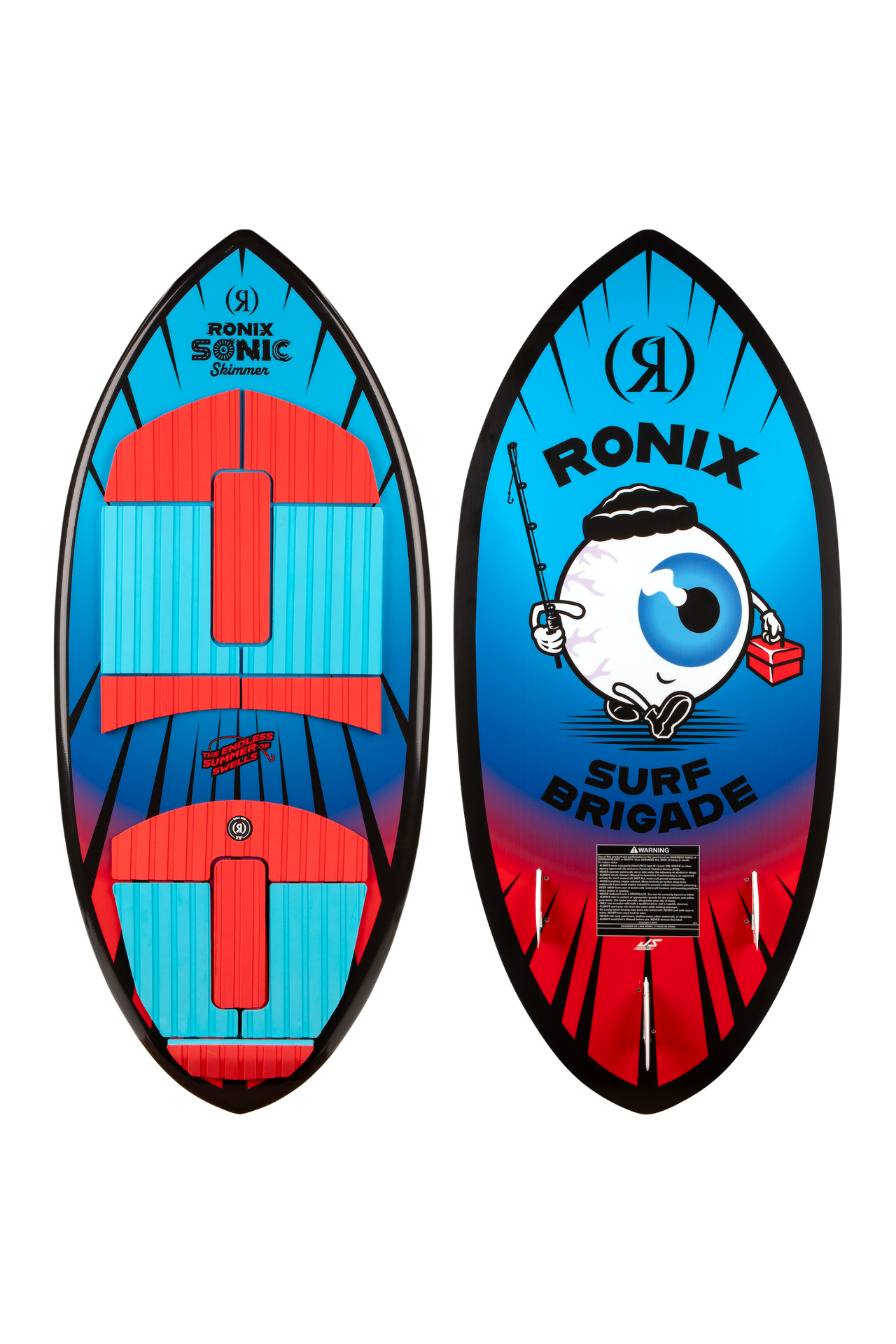 Ronix Sonic Skimmer Youth Wakesurf Board | Red Fish Eye | Pre-Order