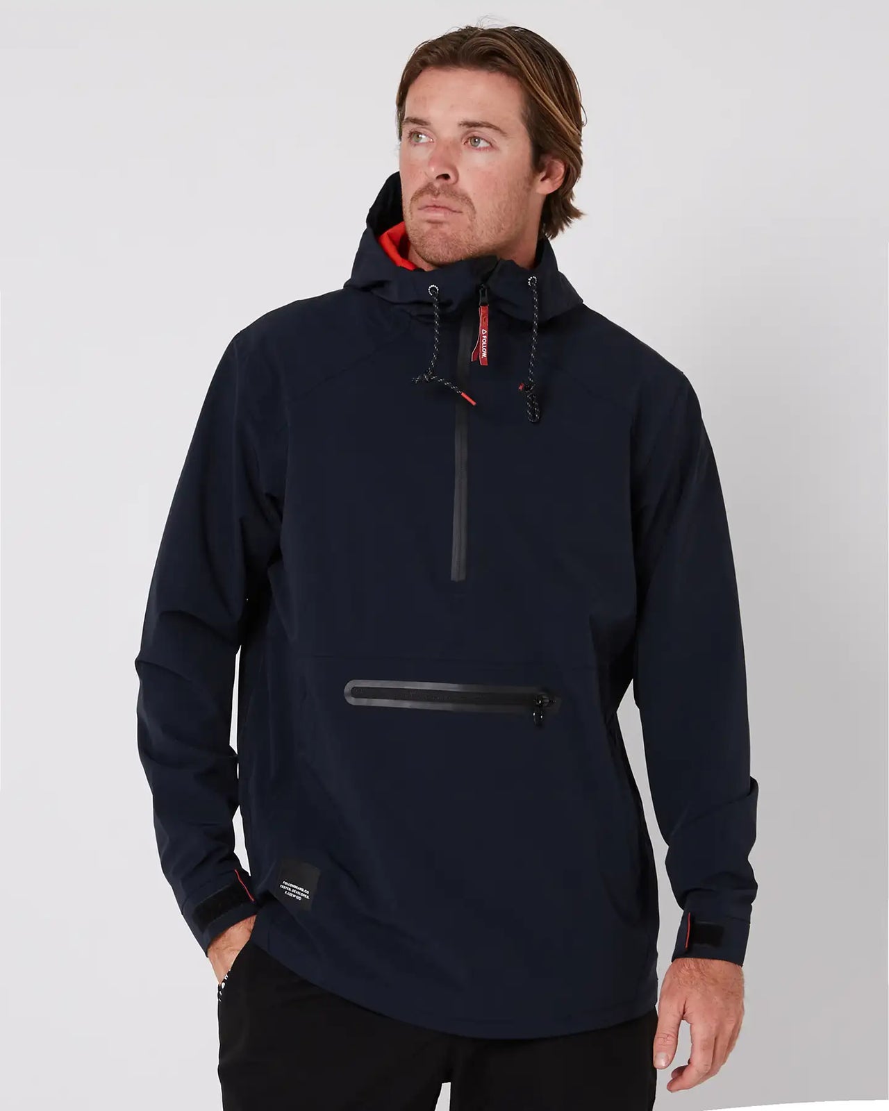Follow Spray Anorak Jacket | Black