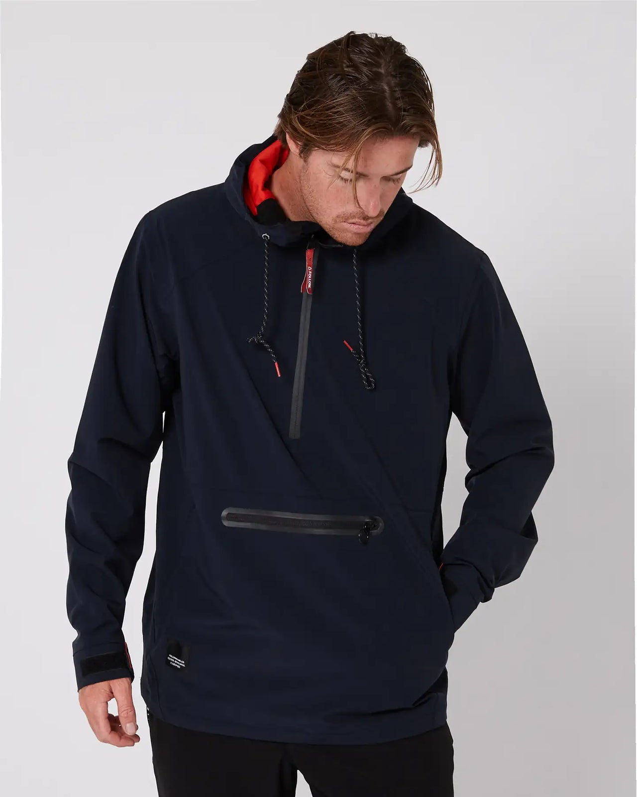Follow Spray Anorak Jacket | Black