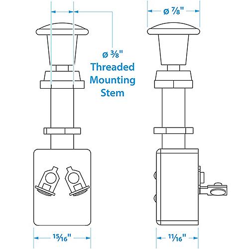 Seachoice Push-Pull Switch 2 Position Off/On 50-11901 | 26