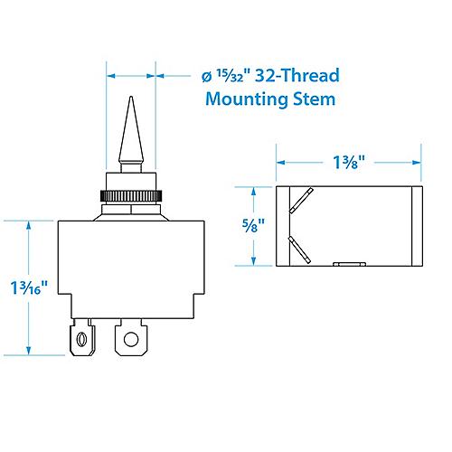 Seachoice Toggle Switch Illuminated On/Off 50-12201 | 26