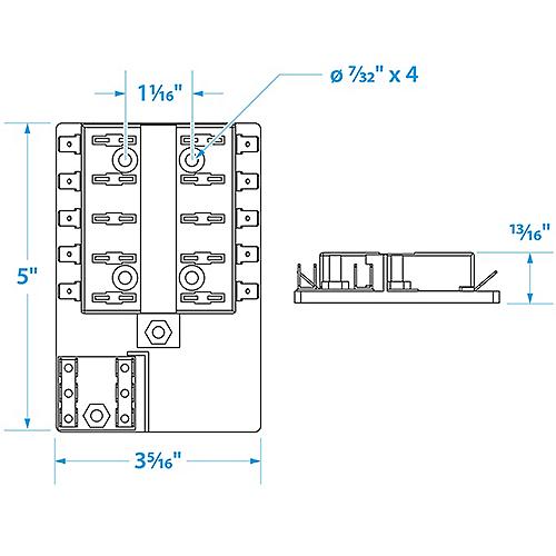 Seachoice Fuse Block ATO/ATC 10-Gang 50-13311 | 26