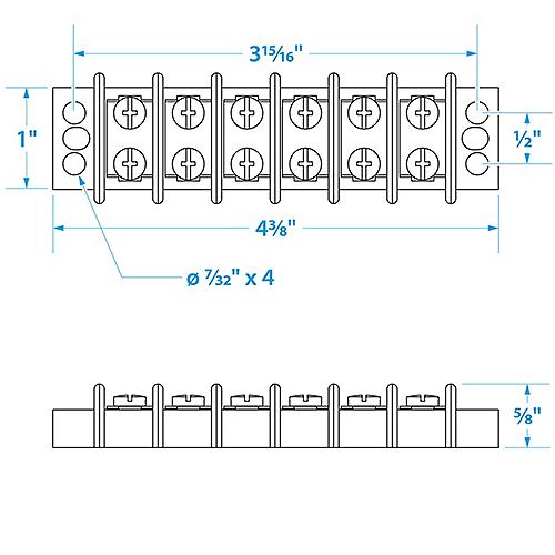 Seachoice Terminal Block 6-Gang 50-13571 | 26