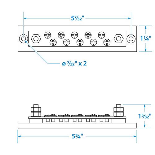 Seachoice Terminal Block 10-Gang 50-13631 | 26