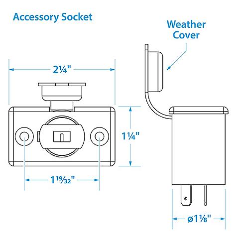 Seachoice Accessory Plug & Socket 50-15001 | 25