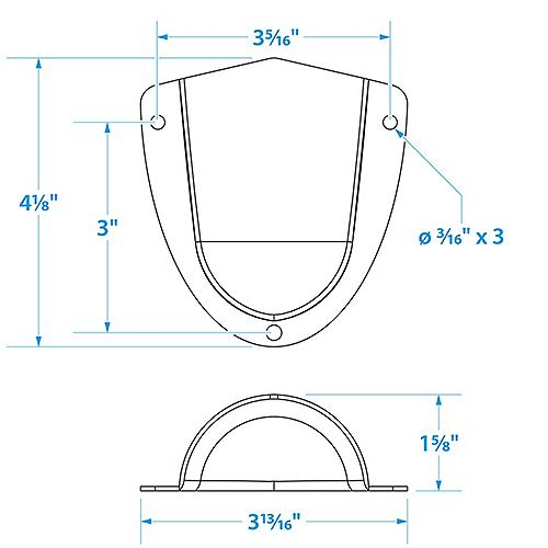 Seachoice Clam Shell Vent 3-3/4" S/S 50-16231 | 6
