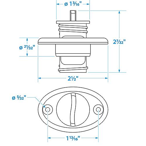 Seachoice Drain Plug Complete 7/8" S/S 50-18661 | 24