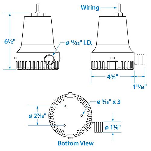 Seachoice Bilge Pump 2000gph 50-19301 | 26
