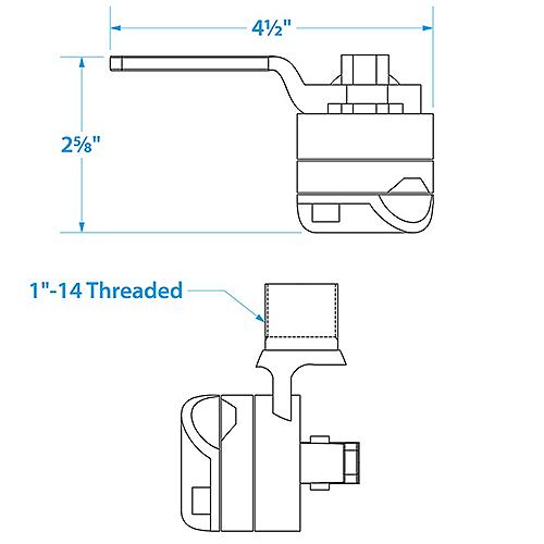 Seachoice Antenna Rail Mnt S/S 50-19541 | 26