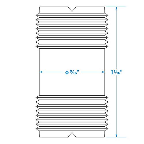 Seachoice VHF Double Connector PL258 50-19851 | 6