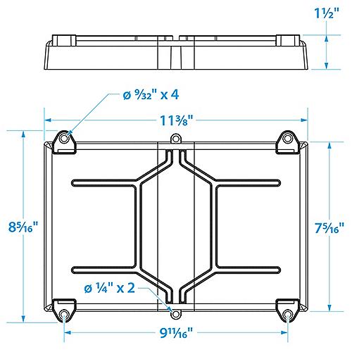 Seachoice Battery Tray 24 Series 50-22021 | 6