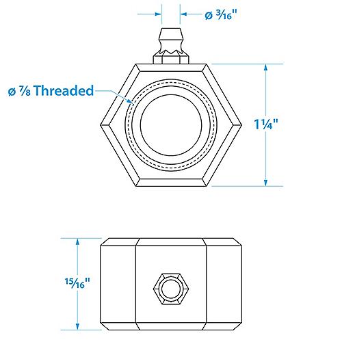 Seachoice Steering Guard 7/8" S/S 50-28251 | 6
