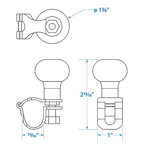 Seachoice MD Steering Wheel Turning Knob S/S 50-28521 | 6