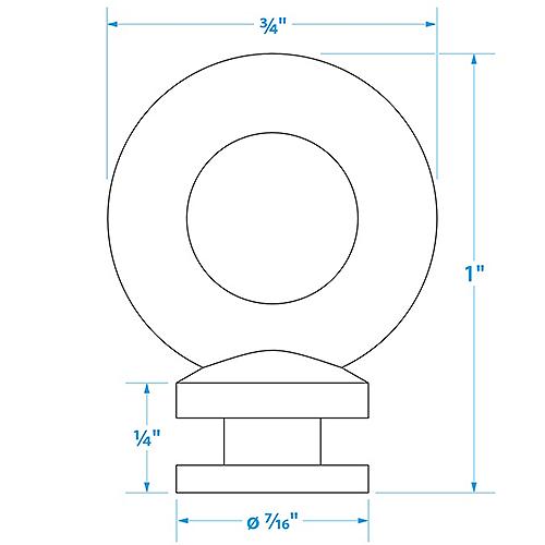 Seachoice Fender Lock Eye Only S/S Pr 50-30131 | 26