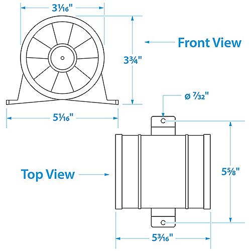 Seachoice Bilge Blower In-Line 3'' 50-41871 | 26