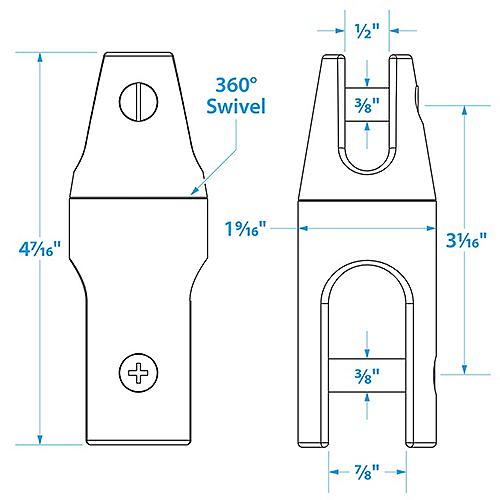 Seachoice Anchor Swivel 3/8"-1/2" Chain S/S 50-44511 | 6