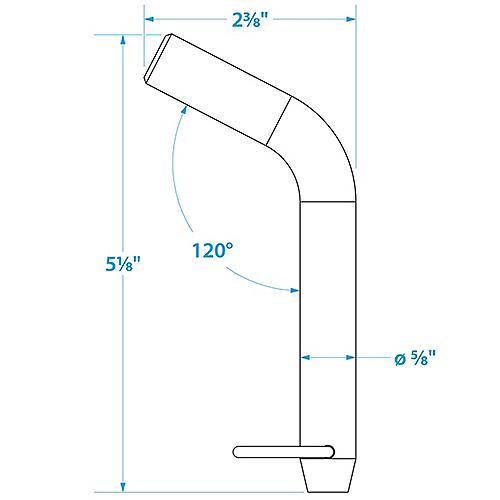 Seachoice Receiver Pin w/Clip 5/8" 50-52391 | 26