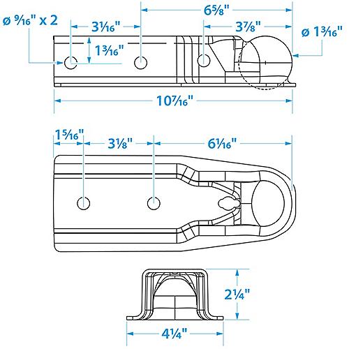 Seachoice Trailer Coupler 2" Ball Steel 50-52451 | 26