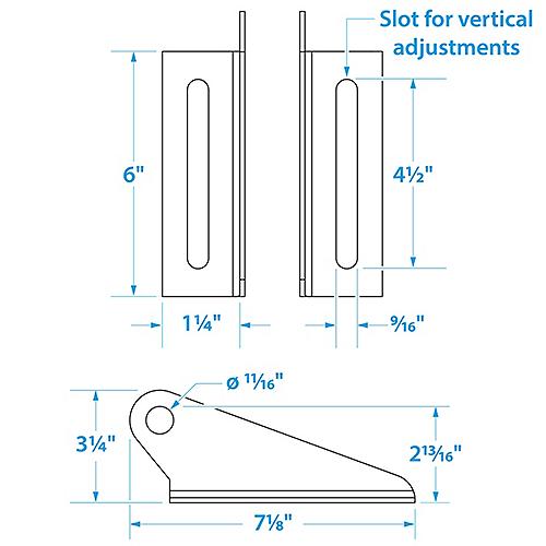 Seachoice Split Keel Roller Bracket 50-55530 | 6