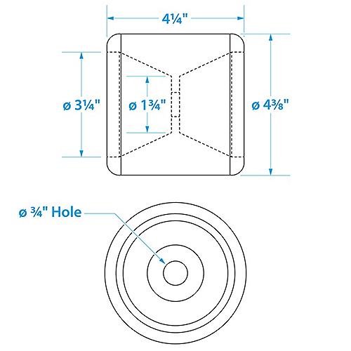 Seachoice Wobble Roller Smooth 4-1/4"x3/4" Black 50-56350 | 26