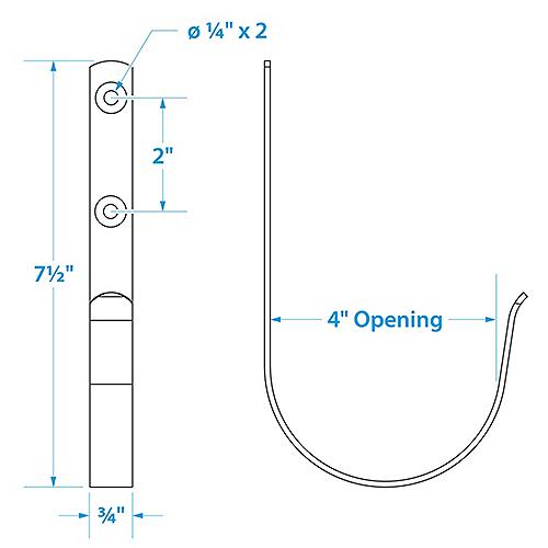Seachoice Life Ring Buoy Bracket S/S 50-71021 | 26