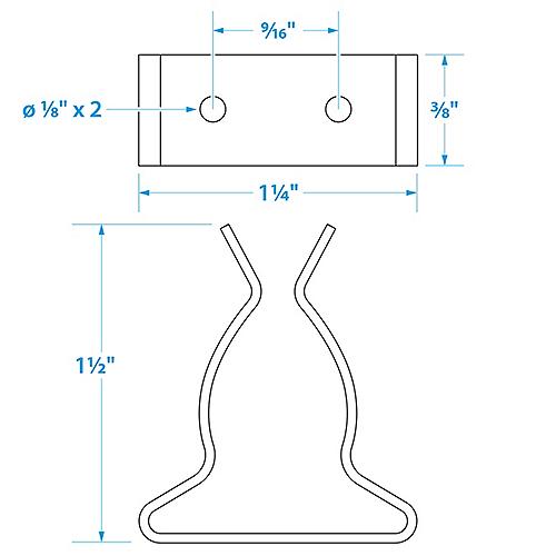 Seachoice Spring Clamps 5/8" S/S Pr 50-72011 | 6