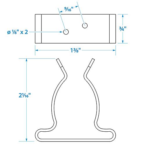 Seachoice Spring Clamps 1" S/S Pr 50-72031 | 26
