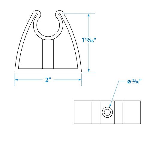 Seachoice Storage Clips Rubber Pr 50-72051 | 6