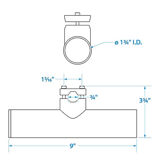 Seachoice Rod Holder Rail Mnt 9" S/S 50-89151 | 26