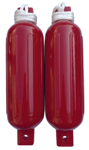Seachoice Twin Eyed Ribbed Fender Kit 5.5"x20" Red 50-79256 | 24